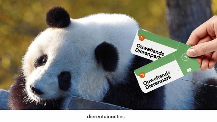 Ouwehands Dierenpark Rhenen  4 tickets dierentuin, Tickets en Kaartjes, Recreatie | Dierentuinen, Drie personen of meer, Ticket of Toegangskaart