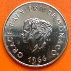 Monaco 10 Francs 1966 unc zilver Grace Kelly - Rainier III, Ophalen of Verzenden, Overige landen, Zilver