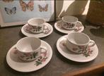 💝 Vintage VILLEROY & BOCH MILANO kop schotel wit roos, Ophalen of Verzenden, Zo goed als nieuw, Overige stijlen, Kop(pen) en/of Schotel(s)