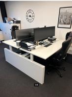 In hoogte verstelbaar dubbel bureau Wit, Ophalen, In hoogte verstelbaar, Nieuw, Bureau