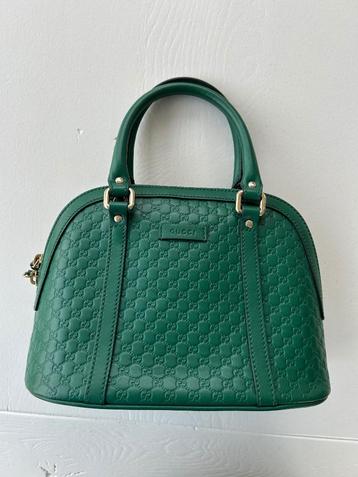 Gucci handtas groen leer incl aankoopnota beschikbaar voor biedingen