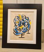Theo Wolvecamp abstracte compositie (1925-1992), Antiek en Kunst, Kunst | Schilderijen | Abstract, Ophalen of Verzenden