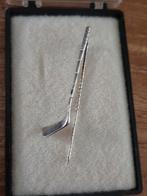 Reverspeld zilver hockey dasspeld, Antiek en Kunst, Ophalen of Verzenden, Zilver