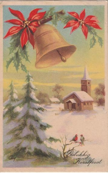 KERST KERSTBOOM KERK UIT 1948 ZEER MOOIE OUDE KAART KH733 beschikbaar voor biedingen