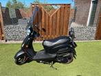Sym Fiddle 2, blauw kenteken, matt zwart, Fietsen en Brommers, Scooters | SYM, Ophalen, Zo goed als nieuw, Benzine, Fiddle