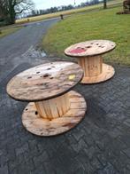 Kabel haspel haspels katrol geiten klim rek tuin tafel, Ophalen of Verzenden, Rond, Hout