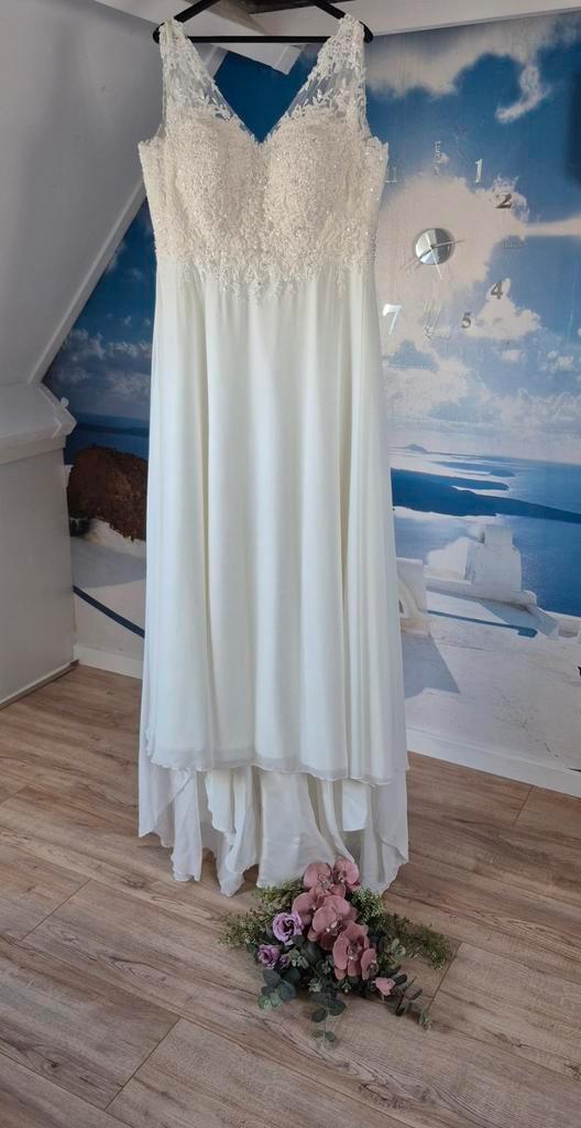 Bruidsjurk ivoorkleur, Kleding | Dames, Trouwkleding en Trouwaccessoires, Zo goed als nieuw, Trouwjurk, Overige kleuren, Ophalen