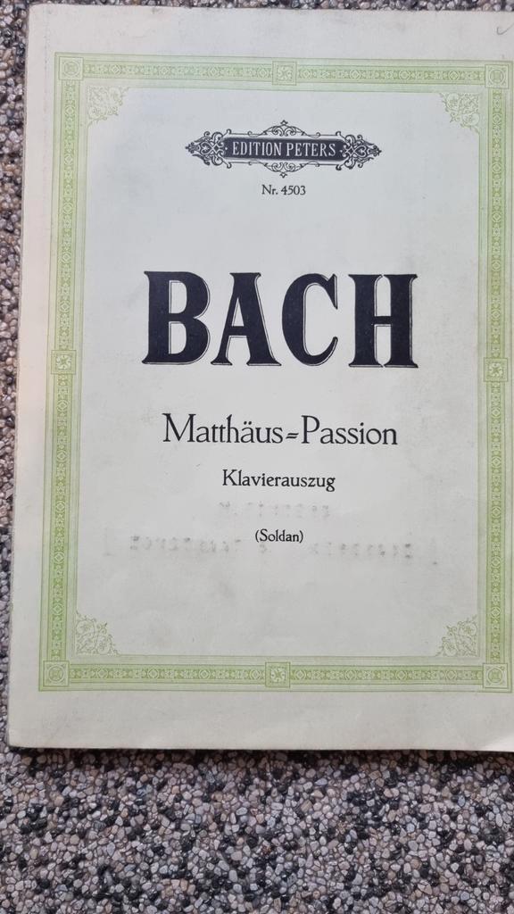 Bach Matthäus-Passion Klavierauszug - partituur, Muziek en Instrumenten, Bladmuziek, Ophalen of Verzenden