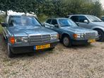 2x Belasting vrij! Mercedes 190 D uit 1984 en 1985, Auto's, Stof, Centrale vergrendeling, Blauw, Blauw