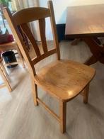 6 eiken Eetkamer stoelen., Antiek en Kunst, Ophalen