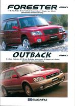 Folder Subaru Forester en Outback 2001, Gelezen, Overige merken, Verzenden