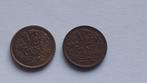 Wilhelmina 1/2 cent brons 2 stuks, Ophalen of Verzenden, Koningin Wilhelmina, Overige waardes, Losse munt