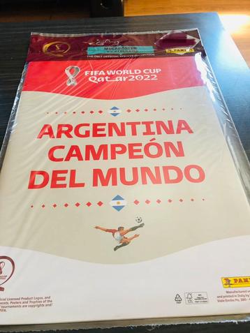 Panini WMQatar2022 ArgentijnskampioenPoster met alle sticker beschikbaar voor biedingen