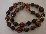 Etnische ketting hout. Nieuwstaat. Lengte 70 cm., Ophalen of Verzenden, Nieuw, Bruin, Overige materialen