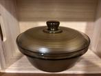 Arcopal France bruin rookglas, 3 schalen en 1 deksel, Huis en Inrichting, Keuken | Servies, Ophalen of Verzenden, Overige stijlen