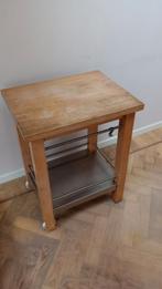 Hakblok trolley keuken 65x50x85cm  keukentrolley, Huis en Inrichting, Keuken | Keukenbenodigdheden, Gebruikt, Ophalen of Verzenden