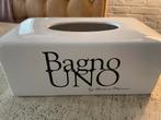 RIVIERA MAISON, TISSUE BOX , BAGNO UNO, WIT, Huis en Inrichting, Ophalen of Verzenden, Zo goed als nieuw