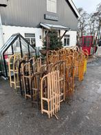 Vintage houten slee | Sleetje | Antieke Slee | Krulslee, Ophalen