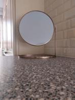 Goudkleurige staande cosmetica spiegel, Ophalen of Verzenden, Rond, Minder dan 50 cm, Minder dan 100 cm