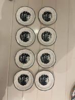 8 Societe Ceramique gebaksbordjes - Landschap serie, Ophalen of Verzenden