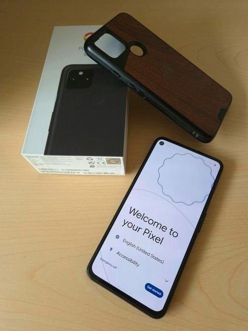 Google Pixel 4a 5G inc. toebehoren, Telecommunicatie, Mobiele telefoons | Overige merken, Zo goed als nieuw, Ophalen of Verzenden