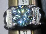 Moissanite 8 krt mooi ring M 20,3 moissanite diamand genoemd, Sieraden, Tassen en Uiterlijk, Ophalen, 20 of groter, Zo goed als nieuw