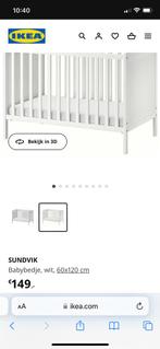 IKEA sundvik babybed 60x120, Ophalen of Verzenden, Zo goed als nieuw