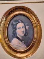 Miniatuur Portret lady Jane Erskine, Antiek en Kunst, Kunst | Schilderijen | Klassiek, Ophalen of Verzenden
