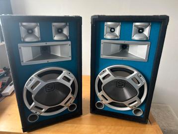 Skytec - Blauwe Disco PA speaker 12" 600W LED beschikbaar voor biedingen