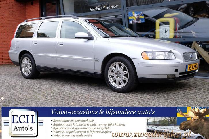 Volvo V70 2.4 170pk Edition II (bj 2005), Auto's, Volvo, Bedrijf, Te koop, V70, ABS, Airbags, Airconditioning, Alarm, Bluetooth