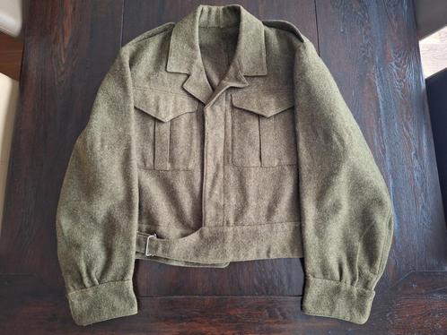Canadese battledress jas 1945 size 25!, Verzamelen, Militaria | Tweede Wereldoorlog, Kleding of Schoenen, Engeland, Verzenden