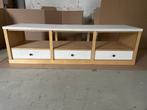 Massief houten audio/video meubel, 150 tot 200 cm, Minder dan 100 cm, Modern, Gebruikt