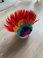Hanekam pruik en Wirwar punkie pruik, Carnaval, Overige maten, Ophalen of Verzenden, Zo goed als nieuw