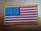 Us army Amerikaanse vlag patch met klittenban, Embleem of Badge, Amerika, Ophalen of Verzenden, Landmacht