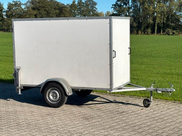 ✅ZGOH gesloten aanhanger dichte aanhangwagen enkelasser huif, Auto diversen, Aanhangers en Bagagewagens, Zo goed als nieuw, Ophalen