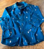 Kerst blouse mt 104 donkerblauw met kerstprintje, Kinderen en Baby's, Kinderkleding | Maat 104, Jongen, Kerst, Ophalen of Verzenden