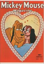 Walt Disney - Mickey Mouse - Pluto, Verzamelen, Ansichtkaarten | Themakaarten, Ophalen of Verzenden, 1980 tot heden, Ongelopen