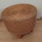Rieten/rotan poef, Ophalen, Rond, Minder dan 50 cm, Minder dan 50 cm