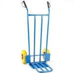 Steekwagen Met Klep En Massieve Wielen, Doe-het-zelf en Verbouw, Transportwagens, Ophalen of Verzenden, Nieuw, Steekwagen