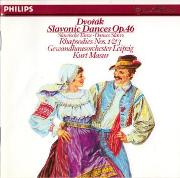 DVORAK Slavonic dances op.46 CD MASUR PHILIPS TOP CONDITIE beschikbaar voor biedingen