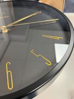 Karlsson Wandklok Ijzerzwart, Ophalen of Verzenden, Zo goed als nieuw, Analoog, Wandklok