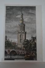 AMSTERDAM JAN RODENPOORTSTOREN SINGEL TORENSLUIS Gravure GJ3, Antiek en Kunst, Verzenden