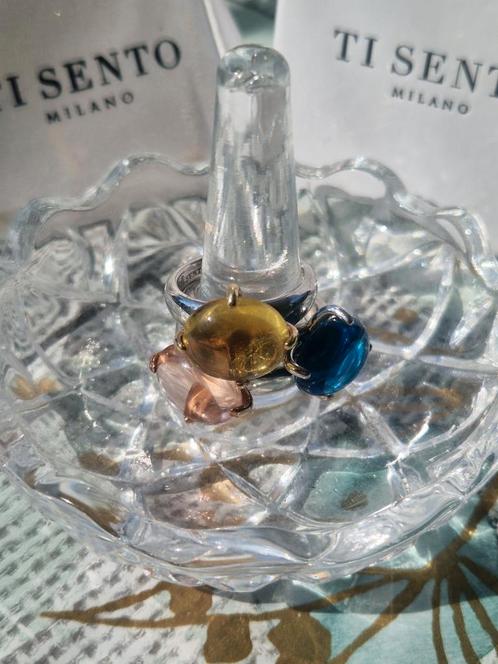 Ti Sento flowerbuds ringen maat 56/18., Sieraden, Tassen en Uiterlijk, Ringen, Zo goed als nieuw, 17 tot 18, Zilver, Ophalen of Verzenden