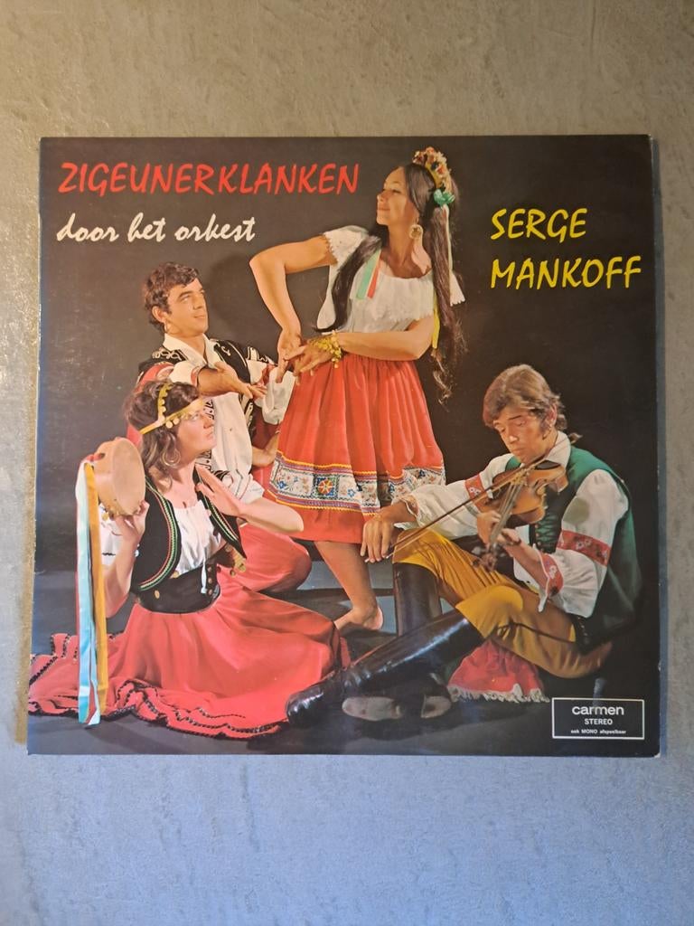 LP Zigeunerklanken - Serge Mankoff Orkest, Ophalen of Verzenden, Gebruikt, 12 inch