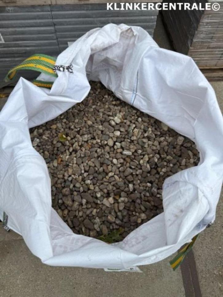 0,3m2 grijs grind grint verpakt in een big bag afhalen, Tuin en Terras, Grind, Keien en Split, Nieuw, Grind, Grijs, Overige materialen