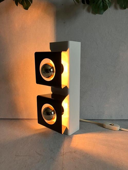 Vintage wandlamp cube spots van Philips, space age design., Huis en Inrichting, Lampen | Wandlampen, Gebruikt, Ophalen of Verzenden