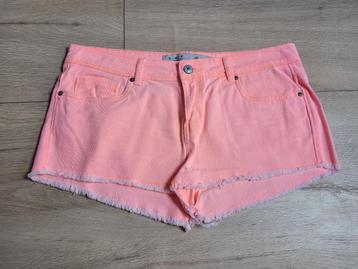 DENIM CO oranje korte spijkerbroek/ short maat 40 ~ LL0012 beschikbaar voor biedingen