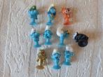 10 stuks smurfen, Peyo, rubber D1.5xH2.5cm, Ophalen of Verzenden, Gebruikt, Verschillende Smurfen, Poppetje, Figuurtje of Knuffel
