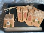 6 kersthuisjes kadoverpakking, Hobby en Vrije tijd, Ophalen of Verzenden, Nieuw, Overige typen