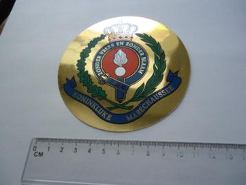 sticker oud KMAR Leger politie Marechaussee goud glans groot beschikbaar voor biedingen